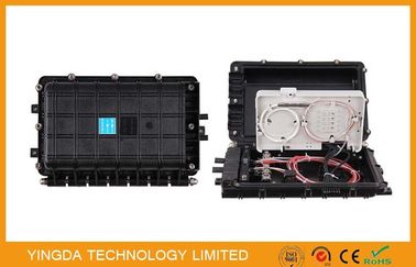 ซื้อ กล่องไฟเบอร์ออพติคแยกแสงสีดำ, รู - ยึด 1 * 8 Fiber Optic Splice Closure (FOSC) การผลิตออนไลน์