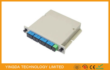ซื้อ ปลั๊กเครื่องแยกแสงไฟเบอร์ออปติคแบบ ISO ที่บรรจุด้วยขั้วต่อ SC, Slot 1 ช่อง LGX Optic Spltiter การผลิตออนไลน์