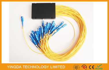 ซื้อ 1:16 กล่องไฟเบอร์ออปติก Plc Splitter, โมดูล Fiber Fiber Splitter g657a2 Corning Fiber Cable การผลิตออนไลน์