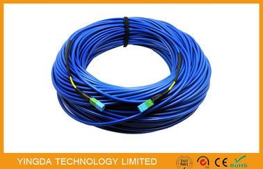 ซื้อ 12 ไฟเบอร์ MTP เหล็กหุ้มเกราะไฟเบอร์ออปติคัล MTP MPO สายเคเบิลรอบ MTP สายแพทช์ การผลิตออนไลน์