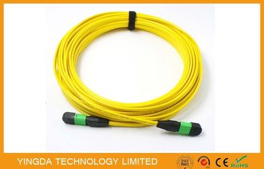 ซื้อ SM MM FTTX MTP MPO สายเคเบิลปลั๊ก 7.8 มม., สายแพทช์ไฟเบอร์ออปติก 24 คอร์ การผลิตออนไลน์