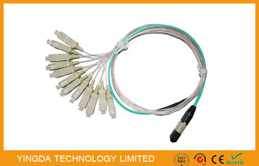 ซื้อ สายเคเบิล OM3 10G MTP MPO 7.8mm Ferrule SC 900um, เส้นใยไฟเบอร์ออฟติคหลายสาย การผลิตออนไลน์