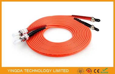 ซื้อ สายไฟเบอร์ออปติกไฟเบอร์ Multimode SMA905 ST / UPC, Mm Duplex Fiber Optic Jumper การผลิตออนไลน์