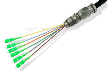 ซื้อ ผมเปียไฟเบอร์ออปติกกันน้ำ 6 แกน SC / APC โหมดเดียว 9/125 um OS2 LSZH 15 เมตร 0.9 มม. สำหรับโทรคมนาคมกลางแจ้ง การผลิตออนไลน์