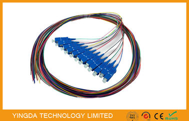 ซื้อ SC / UPC SC / PC สายไฟเบอร์ออปติก Pigtail หลายแกน 12 แกน 0.9 มม การผลิตออนไลน์