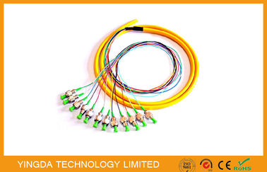 ซื้อ Patch Panel APC / เอฟซีสายไฟเบอร์ออปติก / สายแพทช์ 8 คอร์ 12 คอร์สีเขียวแน่นบัฟเฟอร์ การผลิตออนไลน์