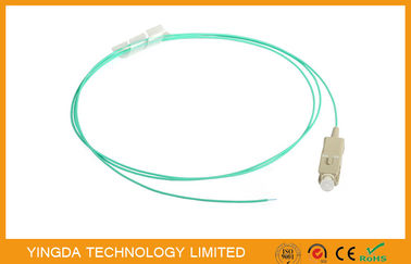ซื้อ ขั้วต่อ FTTx SC ขั้วต่อไฟเบอร์ออปติก OM3 - 300 10G, SC Pigtail MM 5M Aqua การผลิตออนไลน์
