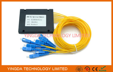 ซื้อ GPON Single Mode Fiber Optic PLC Splitter 1x 8, โมดูล PLC Splitter SC 1.5M การผลิตออนไลน์