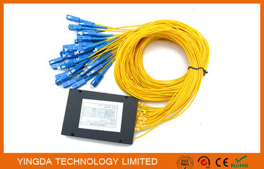 ซื้อ ODN ไฟเบอร์ออปติกแยก PLC 1x32 บัฟเฟอร์แน่นสีขาว Hytrel 0.9 มม. LSZH การผลิตออนไลน์