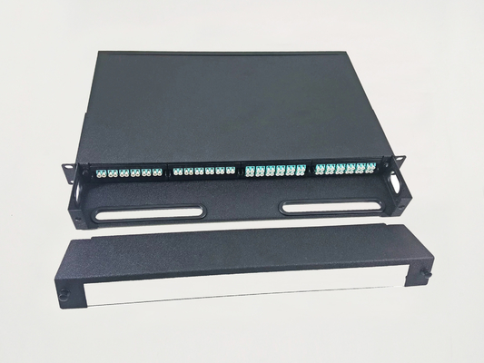 ซื้อ 96 Cores 1U MPO Patch Panel Enclosure 4 ช่องกว้าง 24 LC พอร์ต MTP Cassette Adapters การผลิตออนไลน์