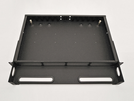 ซื้อ 96 ไฟเบอร์ Rack Mount MTP MPO แผงแพทช์การจัดการเทปคาสเซ็ตพร้อมชุดสายเคเบิลรถบรรทุก 24 ไฟเบอร์ การผลิตออนไลน์