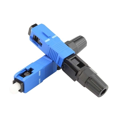ซื้อ สายเคเบิลวางสายไฟเบอร์ออปติก FTTH Fast Mecahncial Connector SC, ขั้วต่อติดตั้งภาคสนาม SC LC FC G657A การผลิตออนไลน์
