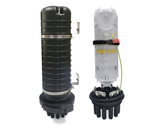 ซื้อ 96 Cores Dome IP68 1 วงรี + 8 Round Fiber Optic Splice Cable Closure Heat Shrinkable Seal การผลิตออนไลน์