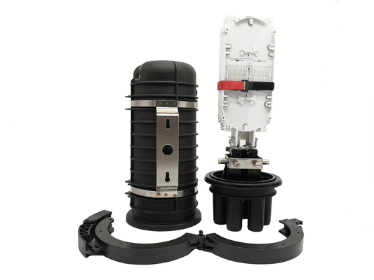 ซื้อ กล่องร่วมปิดประกบกันไฟเบอร์ออปติกกลางแจ้ง 144 คอร์ 5 พอร์ต PP Dome Heat Shrink Seal การผลิตออนไลน์