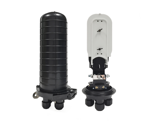 ซื้อ 4 พอร์ต PC 96 สายไฟเบอร์ออปติก Splice Closure Pole Wall Mount Dome Mechanical การผลิตออนไลน์