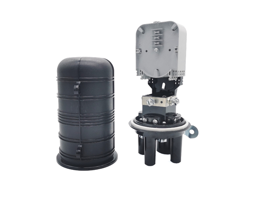 ซื้อ 48 คอร์ IP68 FTTH มินิโดมไฟเบอร์ออปติกปิดประกบกันความร้อนหดซีลติดผนัง การผลิตออนไลน์