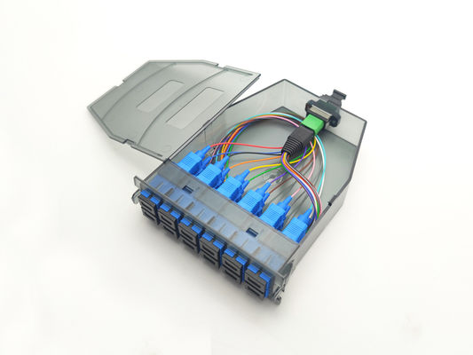 YINGDA พลาสติกโปร่ง 12 สายใย MPO ถึง SC โมดูล โมดูลเดียว Simplex Adapter สําหรับการสื่อสาร