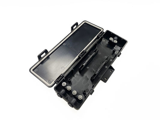 YINGDA 1ใน 2 ออก 2Cores ไฟเบอร์ออปติก ป้องกันกล่อง สีดํา ABS วัสดุสําหรับ Splicer เครื่องกล