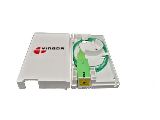 SC Simplex / LC Duplex สายไฟเบอร์ออปติก ปิดกล่อง ABS สายไฟเบอร์กําแพงซ็อค 1core