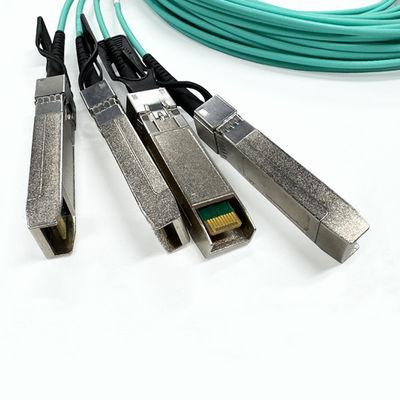 คุณภาพสูง 100G QSFP28 OM3 สายไฟฟ้าออทติกอลแอคทีฟ AOC สายไฟฟ้าออทติกอลทรานเซียเวอร์ที่ใช้สําหรับเครือข่าย