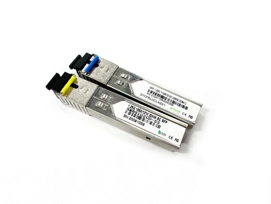 ราคาโมดูลไฟเบอร์ออปติก SFP-1.25G-LX 1.25G 20KM SC Dual SFP 1310nm 1550nm 20KM SFP+ สำหรับศูนย์ข้อมูลโทรคมนาคม FTTX