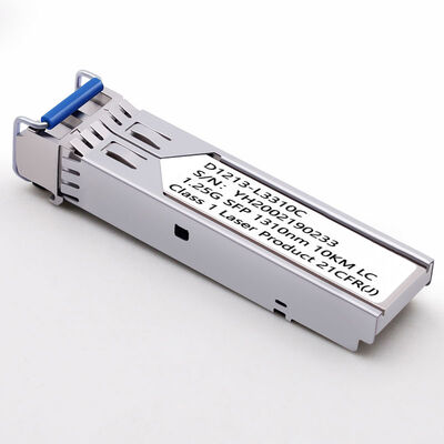 SFP Transceiver รูปแบบออทติกคอมแพคต์ทนทาน 1.25G 10KM 1.25G 10G Bidi Single Dual Mode สําหรับเครือข่าย FTTX